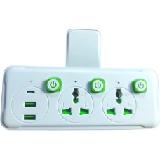 Подовжувач мережі K03, 2 розетки + 2 USB + Type-C, універсальний