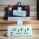 Сетевой удлинитель K03, 2 розетки + 2 USB + Type-C, универсальный