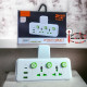 Сетевой удлинитель K03, 2 розетки + 2 USB + Type-C, универсальный