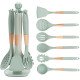 Набір кухонного приладдя 7 в 1 Kitchen Set Silicone AT-D3K, з підставкою