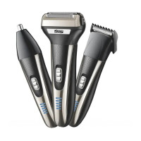 Електробритва + триммер DSP 60090, 3 в 1, акумуляторна, з USB-зарядкою