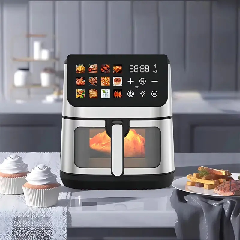 Аерофритюрниця MS 3224, 12 л, з сенсорним керуванням, LED-дисплеєм та оглядовим вікном