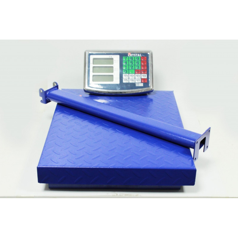 Товарные электронные весы Crystal CR-300 Metal, до 300 кг, платформа 40×50 см