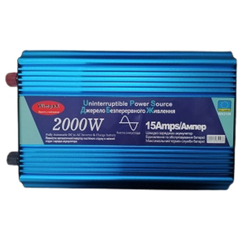 Преобразователь напряжения WX-2100, 2000 Вт, чистая синусоида, с функцией зарядки- Замовити за ціною 5775 грн.