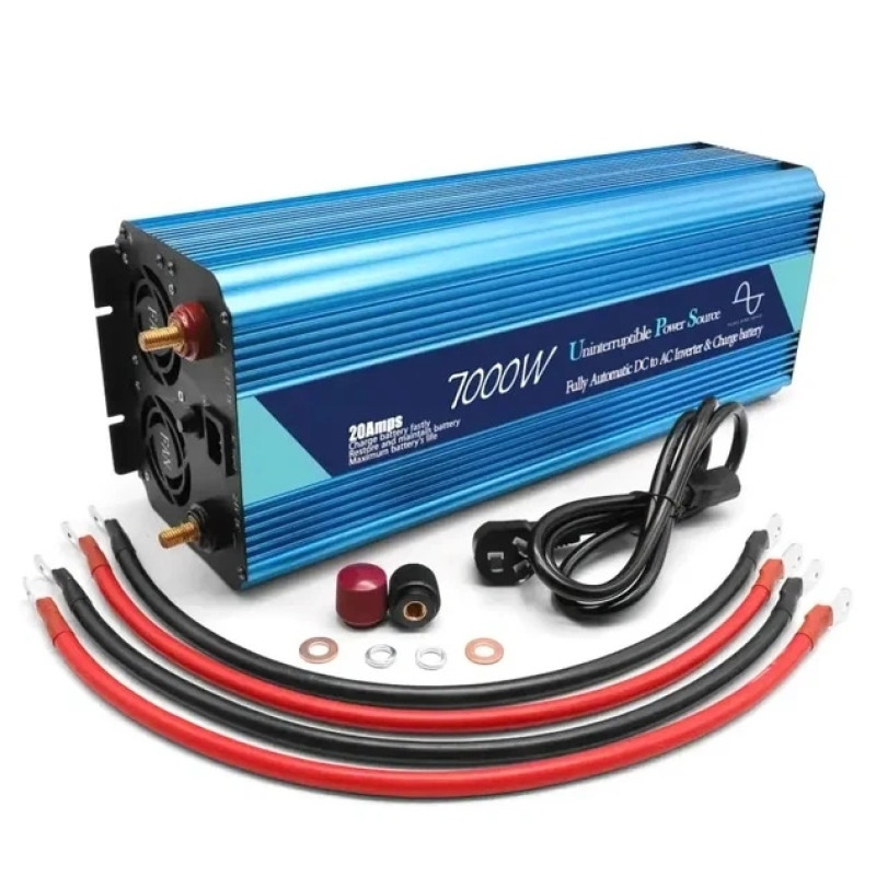 Перетворювач напруги Power Inverter WX-7100, 7000 Вт, з функцією заряджання