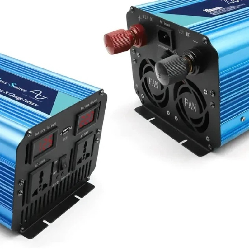 Перетворювач напруги Power Inverter WX-7100, 7000 Вт, з функцією заряджання