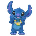 Конструктор Magic Blocks «Стич с венком», BX-1083, 9000 деталей