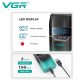 Электробритва VGR V-308, шейвер, сеточная, USB Type-C, LED-дисплей