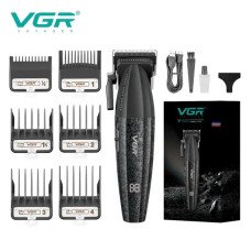 Машинка для стрижки VGR V-640C, акумуляторна, LED-дисплей, USB