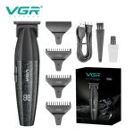 Триммер VGR V-640T, аккумуляторный, LED-дисплей, USB Type-C, 3 насадки- Замовити за ціною 1334 грн.