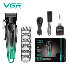 Машинка для стрижки VGR V-662, акумуляторна, LED-дисплей, USB