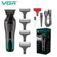 Тример VGR V-998, акумуляторний, LED-дисплей, 4 насадки