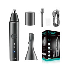 Триммер VGR V-613 2 в 1, для носа, ушей и окантовки, USB Type-C