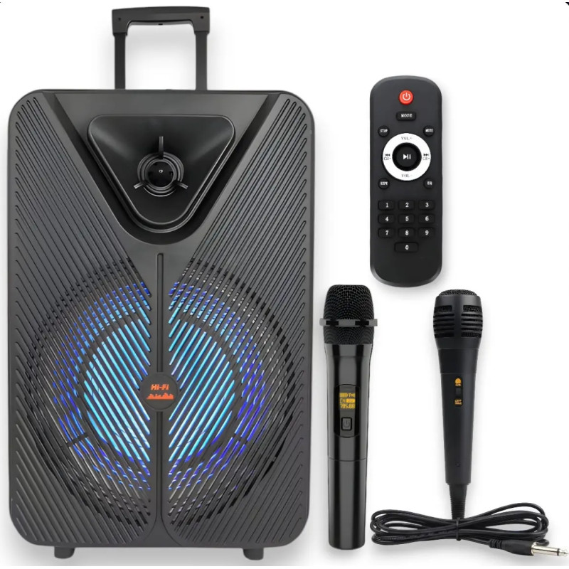 Портативная акустическая система SPS ZQS15123, 15", Bluetooth, TWS, LED-подсветка