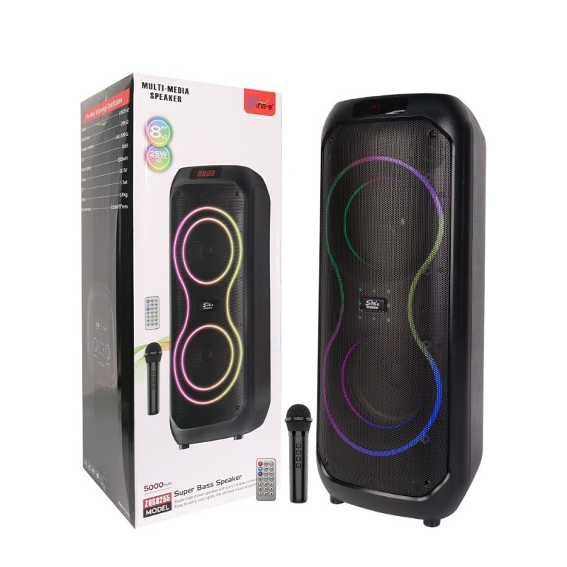 Портативна акустична система SPS ZQS8255, Bluetooth, TWS, LED-підсвічування- Замовити за ціною 4233 грн.