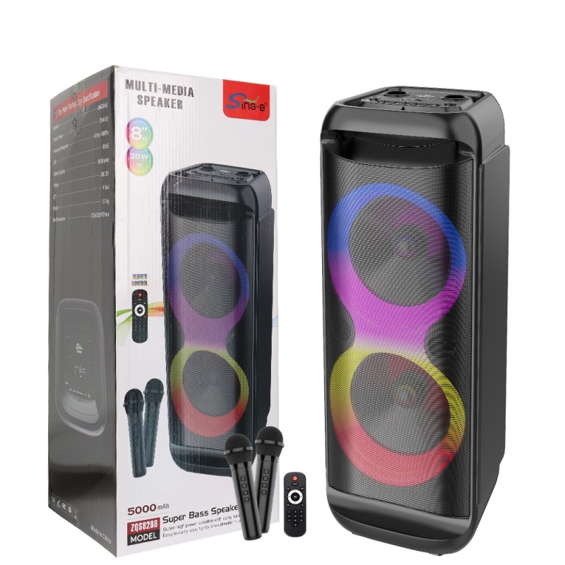 Портативна акустична система SPS ZQS8288, Bluetooth, TWS, RGB-підсвічування- Замовити за ціною 4233 грн.