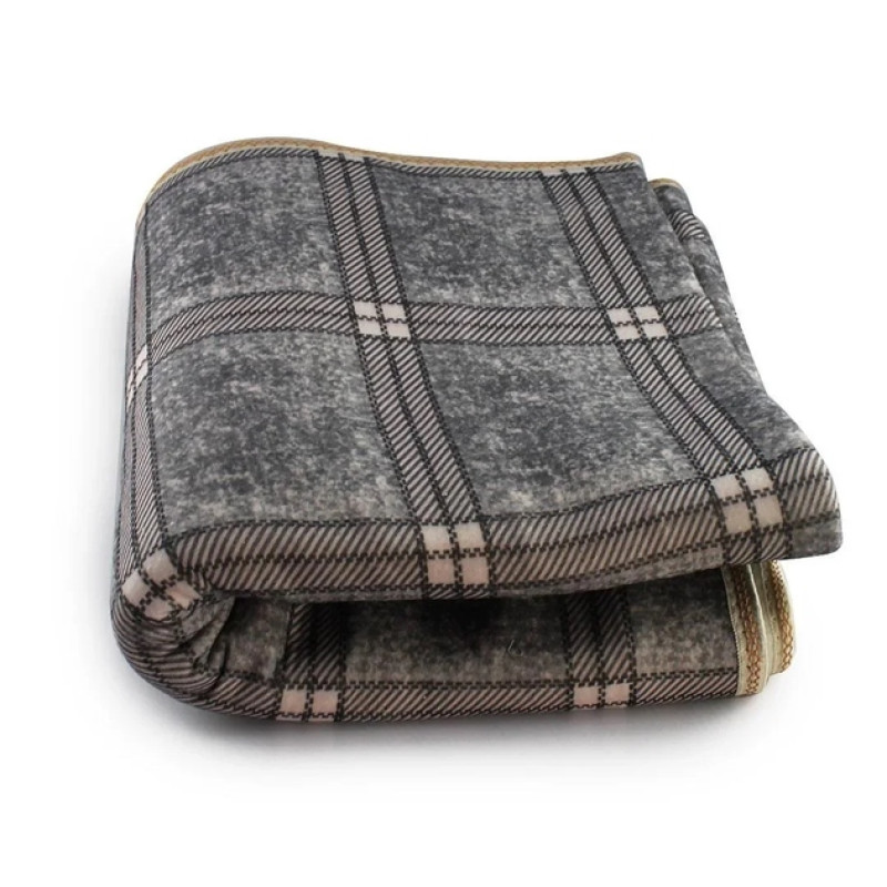 Електропростирадло Electric Blanket, 150 × 120 см, сіра клітина- Замовити за ціною 627 грн.