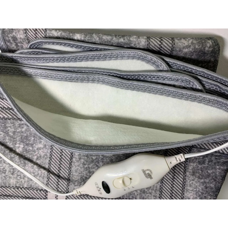 Електропростирадло Electric Blanket, 150 × 180 см, сіра клітина- Замовити за ціною 891 грн.