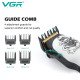 Машинка для стрижки волос VGR V-699 , 4 насадки, LED-дисплей