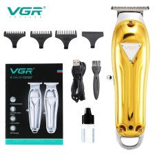 Машинка для стрижки волосся VGR V-057, 3 насадки, 180 хвилин роботи, USB