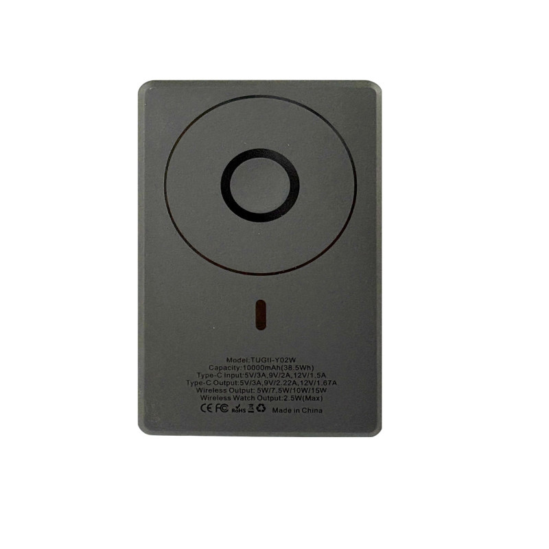 Зовнішній акумулятор TUGII Y02W 10000 мА·год, PD 20 Вт, MagSafe, бездротова зарядка 3-в-1- Замовити за ціною 957 грн.