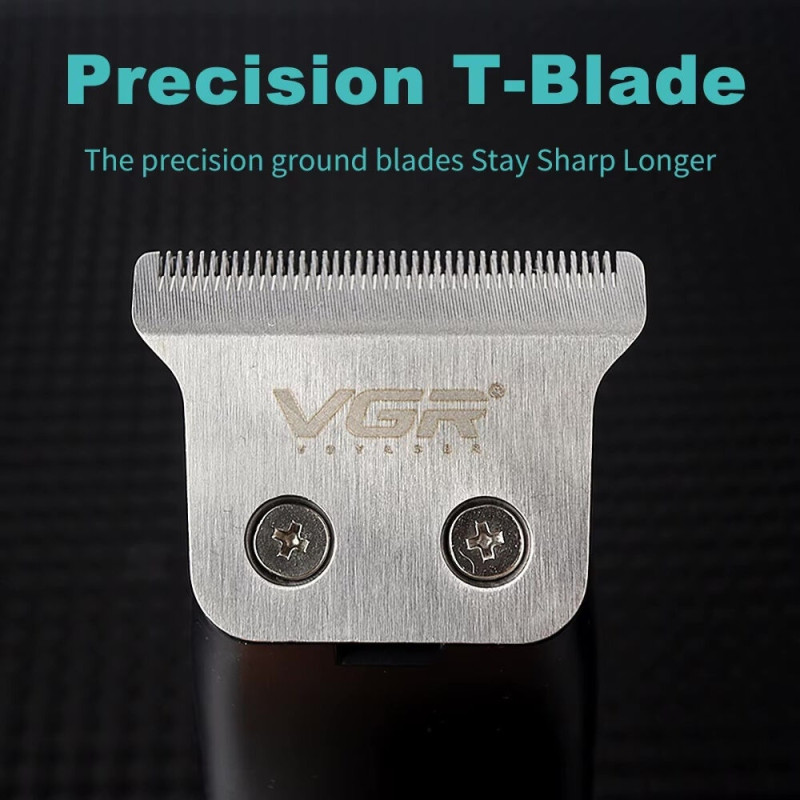Тример для стрижки волосся VGR V-966 Professional, 7000 об/хв, 4 насадки, LED-дисплей- Замовити за ціною 542 грн.