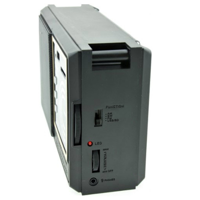 Радіоприймач GOLON RX-98UAR, FM/AM/SW/TV, USB/SD, MP3/WMA, акумулятор- Замовити за ціною 825 грн.