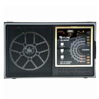 Радиоприёмник GOLON RX-98UAR, FM/AM/SW/TV, USB/SD, MP3/WMA, аккумулятор