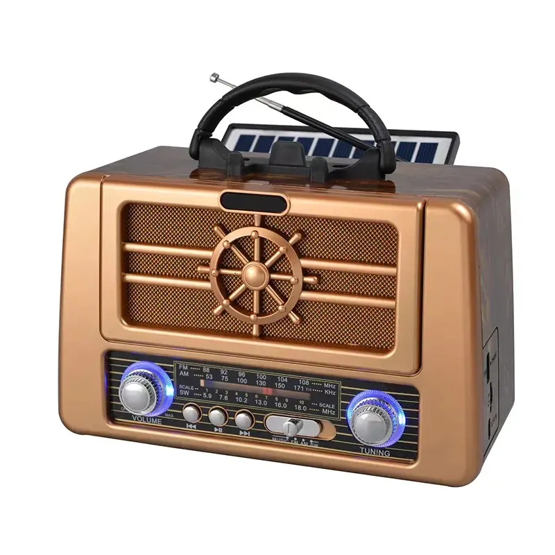 Радіоприймач GOLON RX-BT8080 SOLAR з Bluetooth, USB/microSD та сонячною панеллю- Замовити за ціною 924 грн.