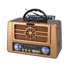 Радіоприймач GOLON RX-BT8080 SOLAR з Bluetooth, USB/microSD та сонячною панеллю
