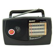 Радіоприймач KIPO KB-308AC портативний, FM/AM/SW/TV