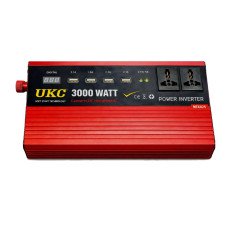 Перетворювач напруги UKC 3000W 12V → 220V, автомобільний інвертор