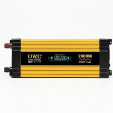 Перетворювач AC/DC KSM 2000W 12V з LCD-дисплеєм та 2 USB