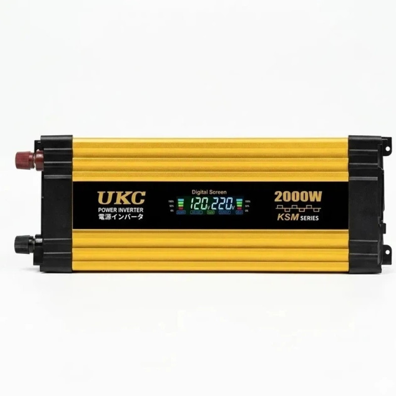 Перетворювач AC/DC KSM 2000W 12V з LCD-дисплеєм та 2 USB- Замовити за ціною 2402 грн.
