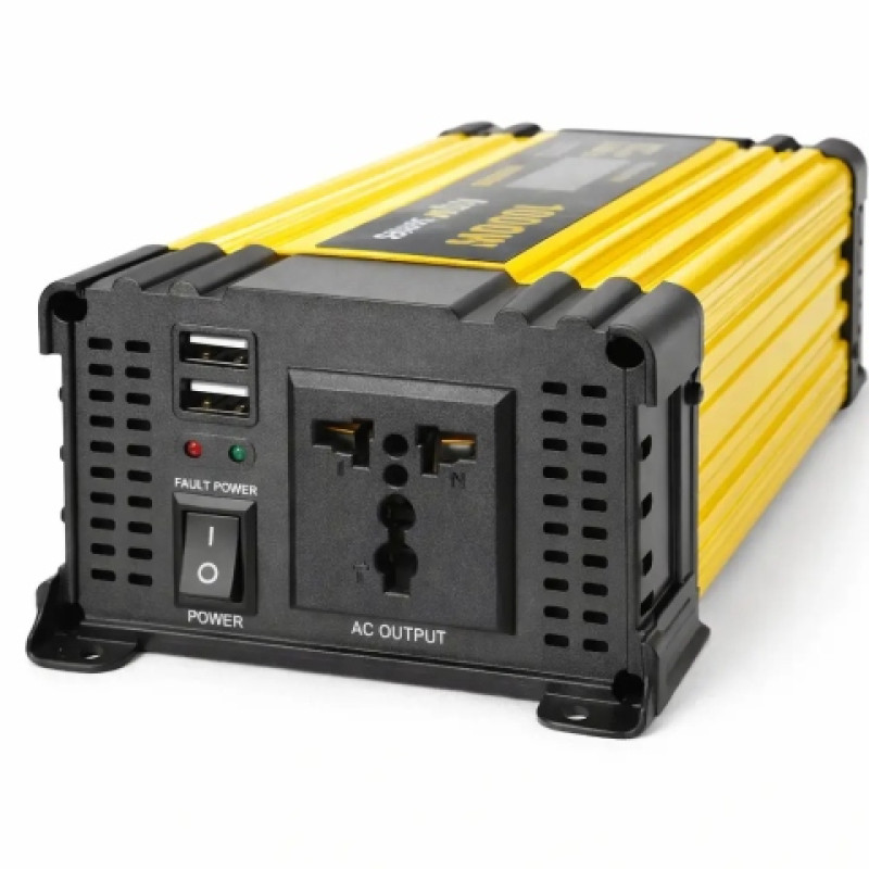 Преобразователь AC/DC KSM 2000W 12V с LCD-дисплеем и 2 USB- Замовити за ціною 2402 грн.