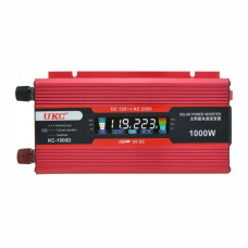 Перетворювач напруги UKC KC-1000D 12V → 230V, 1000W, LCD, USB