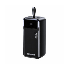 Power Bank AWEI PA-105 40000 mAh, 22.5W, швидка зарядка, LED-дисплей