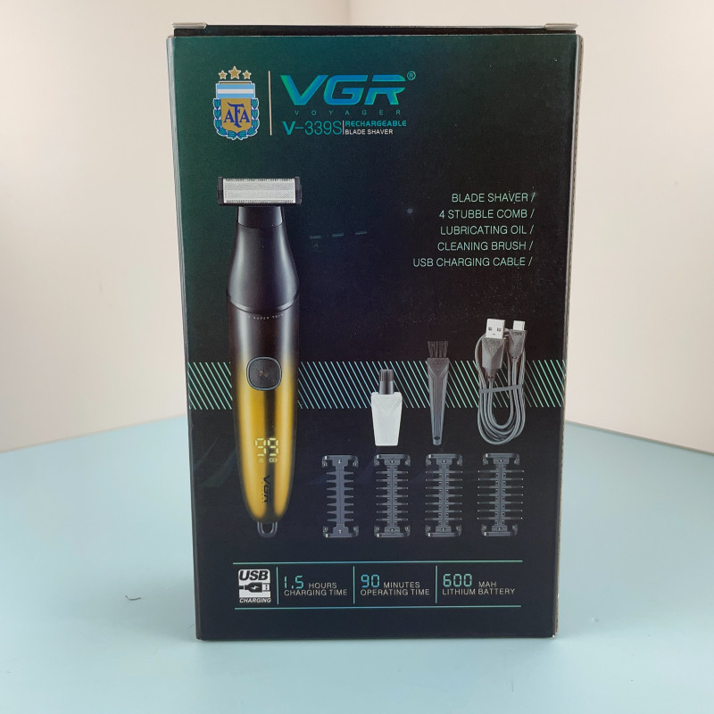 Тример VGR V-339S, двостороннє лезо, IPX7, 90 хвилин роботи- Замовити за ціною 680 грн.