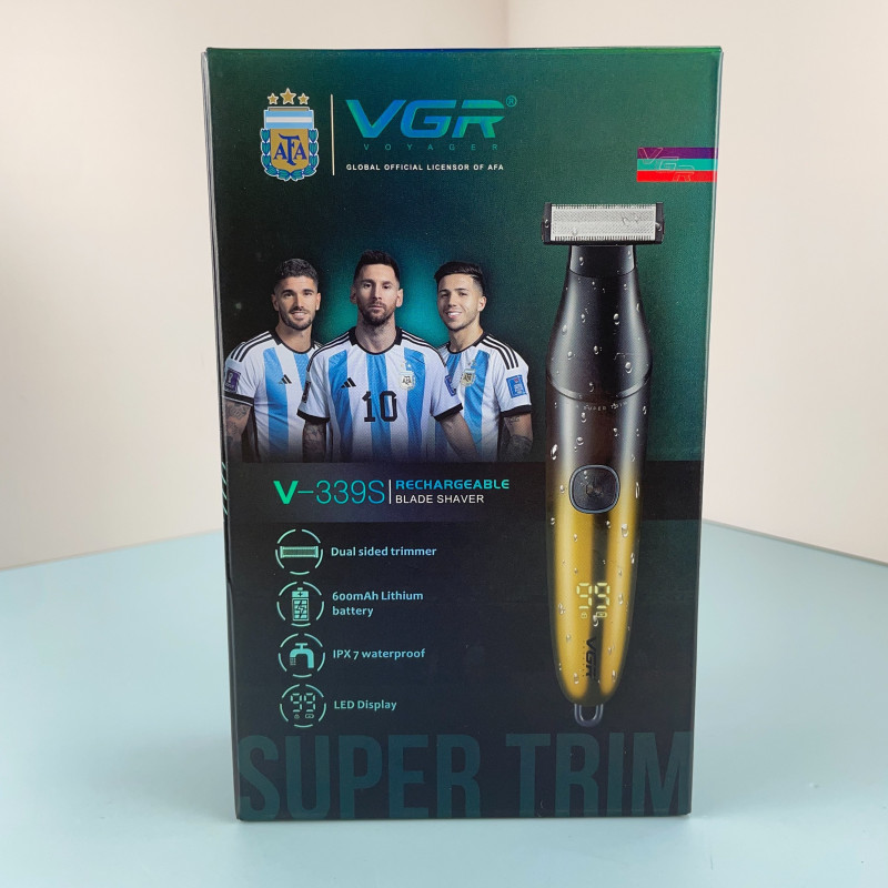 Тример VGR V-339S, двостороннє лезо, IPX7, 90 хвилин роботи- Замовити за ціною 680 грн.