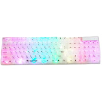 Прозора RGB ігрова клавіатура K101, 104 клавіші, USB, YELANDAR AN-T20