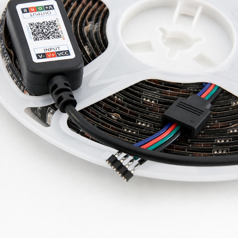 Світлодіодна RGB-стрічка з Bluetooth та керуванням зі смартфона, 5 м, APP BT