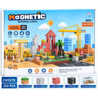 Магнітний конструктор «Будівництво» CH1579, 252 деталі