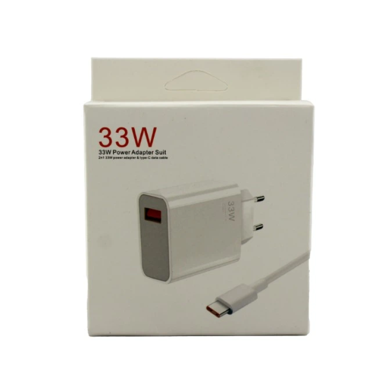 Адаптер USB з кабелем USB-TYPE C 33W