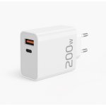 Сетевое зарядное устройство 200W, USB-A + USB-C